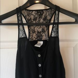 Pink Victoria’s Secret romper with pockets!!